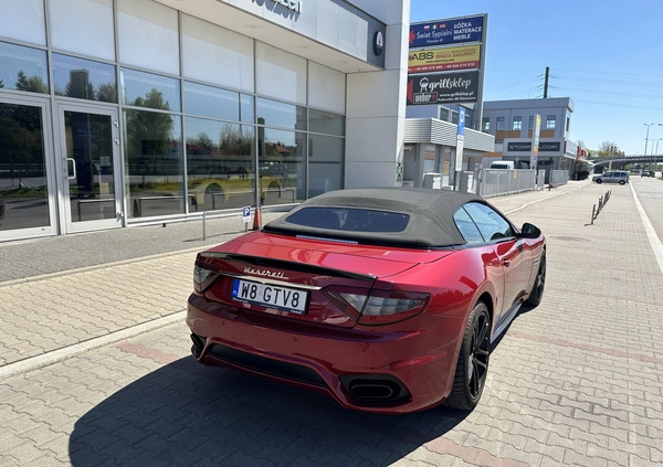 Maserati GranCabrio cena 330000 przebieg: 25600, rok produkcji 2018 z Warszawa małe 211